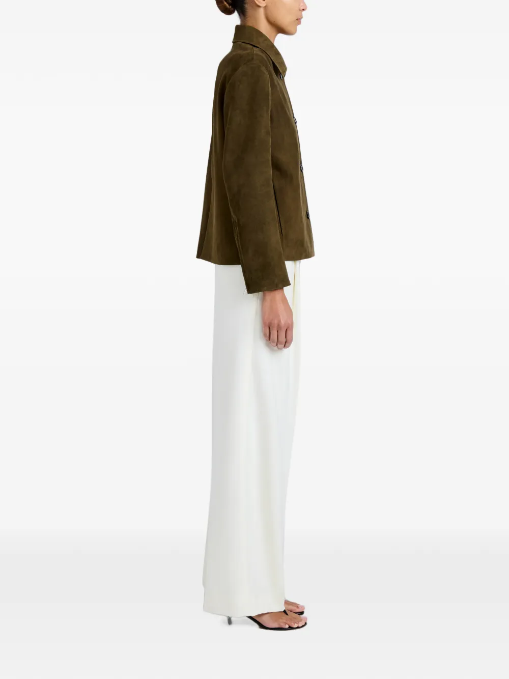Proenza Schouler Irine suède jas Bruin