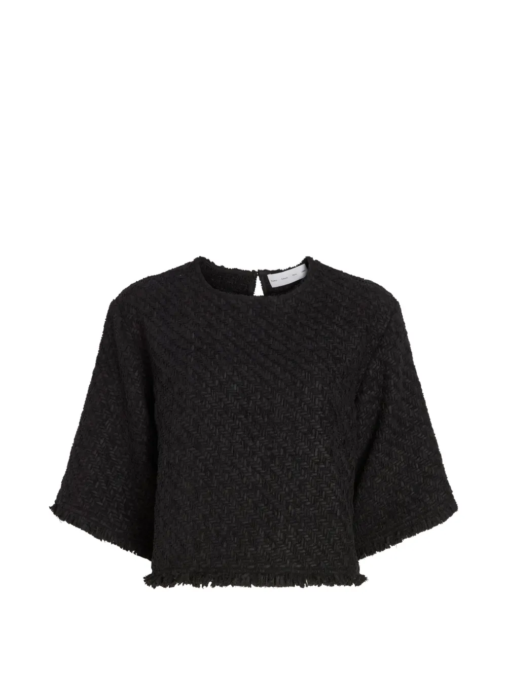 Proenza Schouler White Label Maura top met franje Zwart