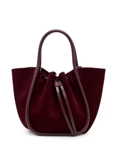 Proenza Schouler small Ruched tote in soft suede