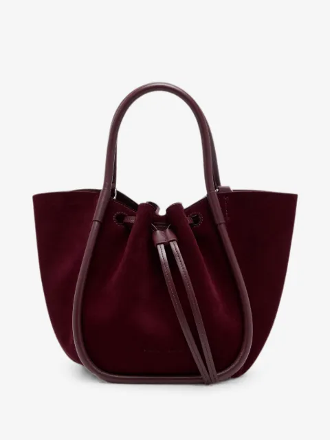 Proenza Schouler small Ruched tote in soft suede