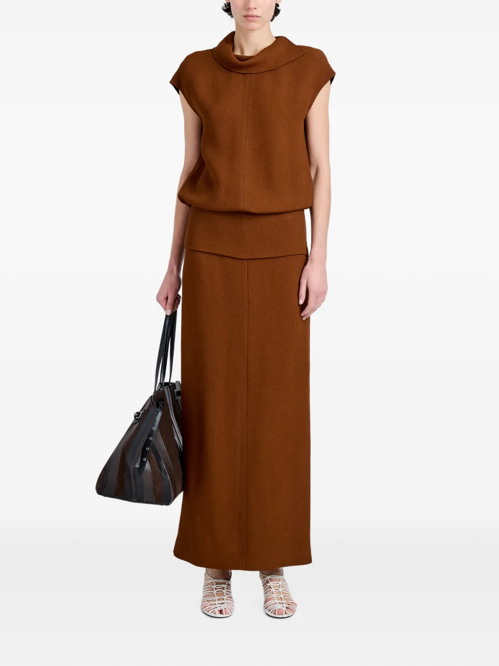 Proenza Schouler Liora rok van zware sable Bruin