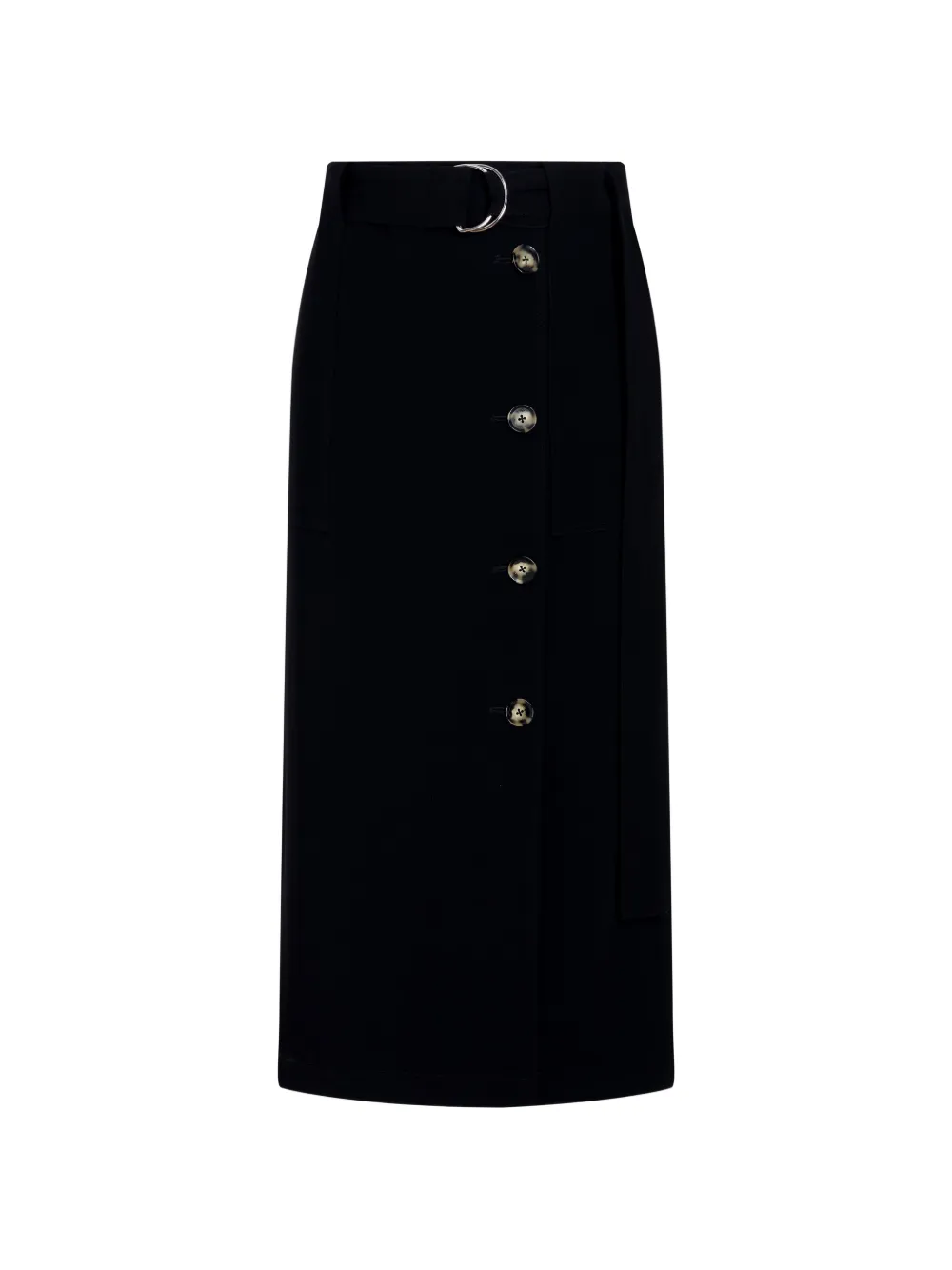 Proenza Schouler Carine cargo skirt in matte double crepe - Nero