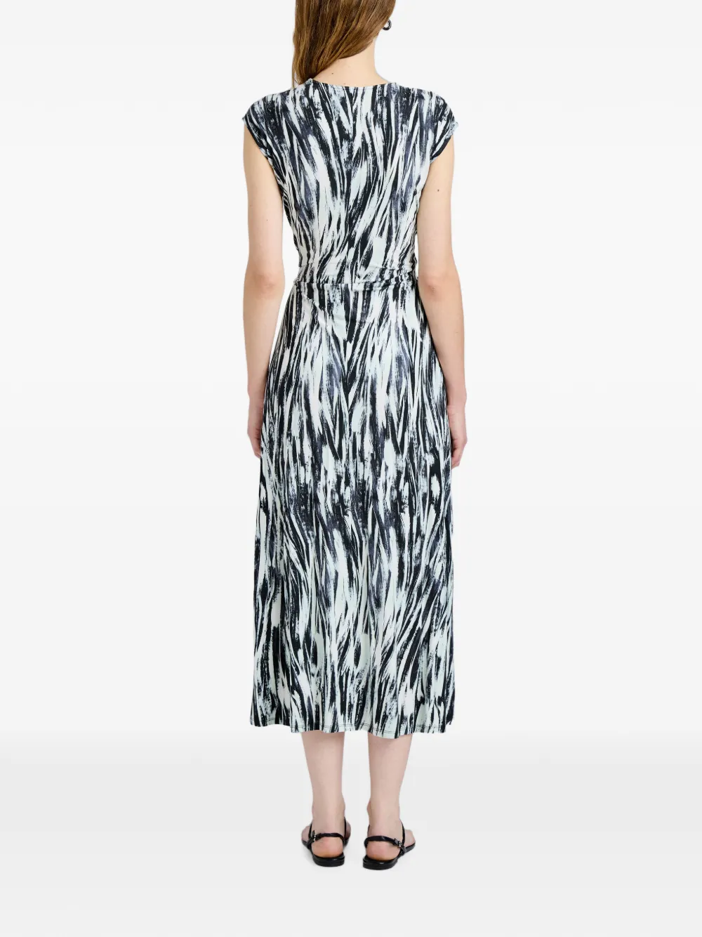 Proenza Schouler White Label Miranda jurk van gedrukte jersey Blauw