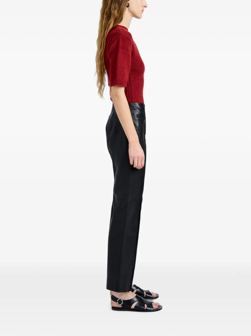 Proenza Schouler White Label Dana gestreepte trui Rood