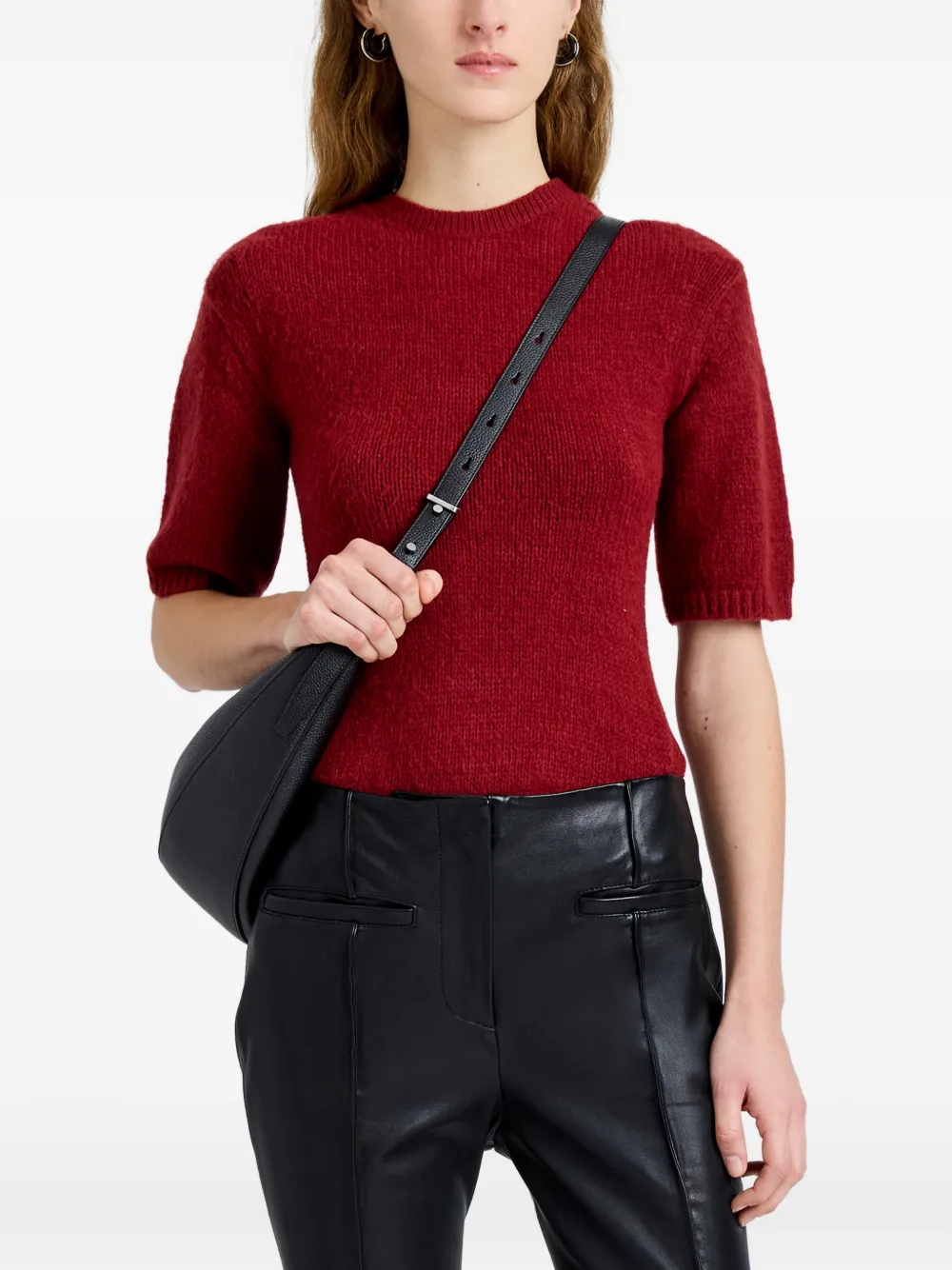 Proenza Schouler White Label Dana gestreepte trui Rood