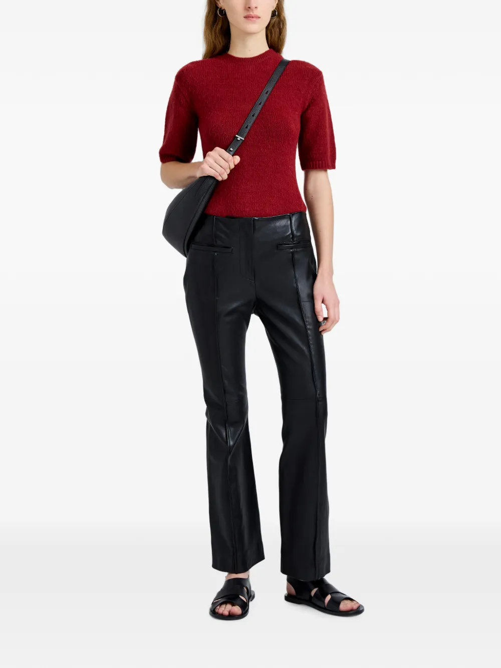 Proenza Schouler White Label Dana gestreepte trui Rood