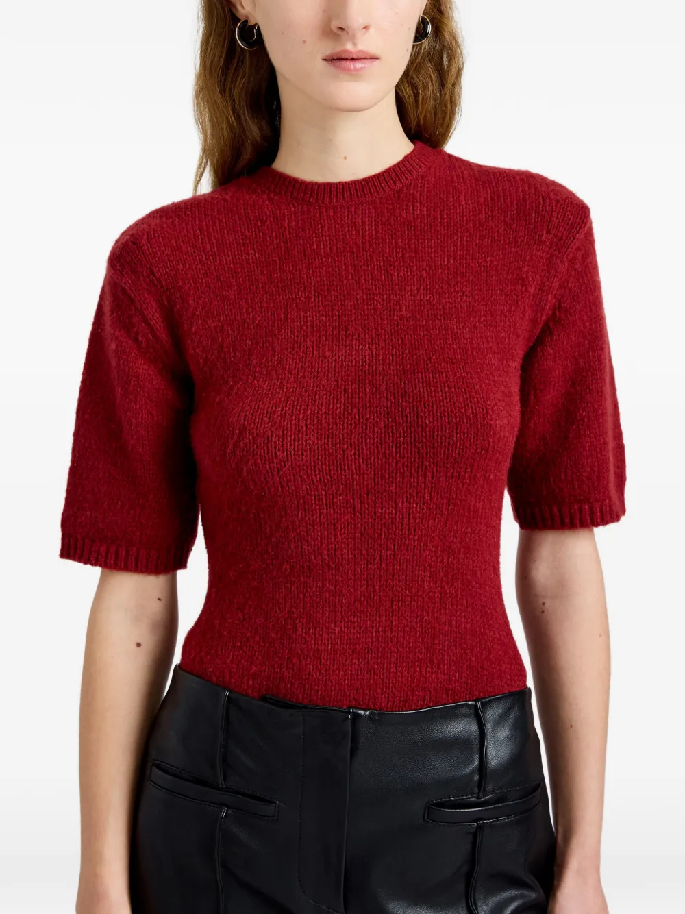 Proenza Schouler White Label Dana gestreepte trui Rood