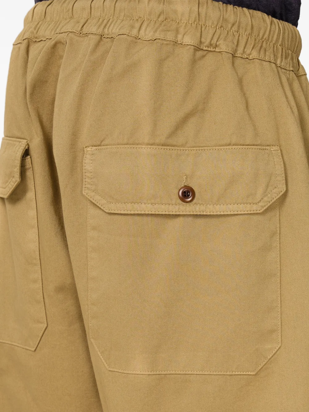 Officine Generale Fitz katoenen shorts met trekkoordtaille Bruin