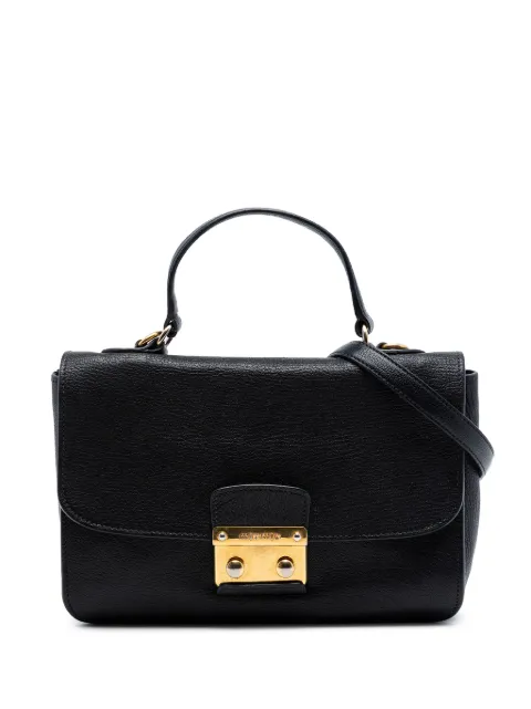 Miu Miu Pre-Owned 2010-2026 Goatskin Madras Flap satchel