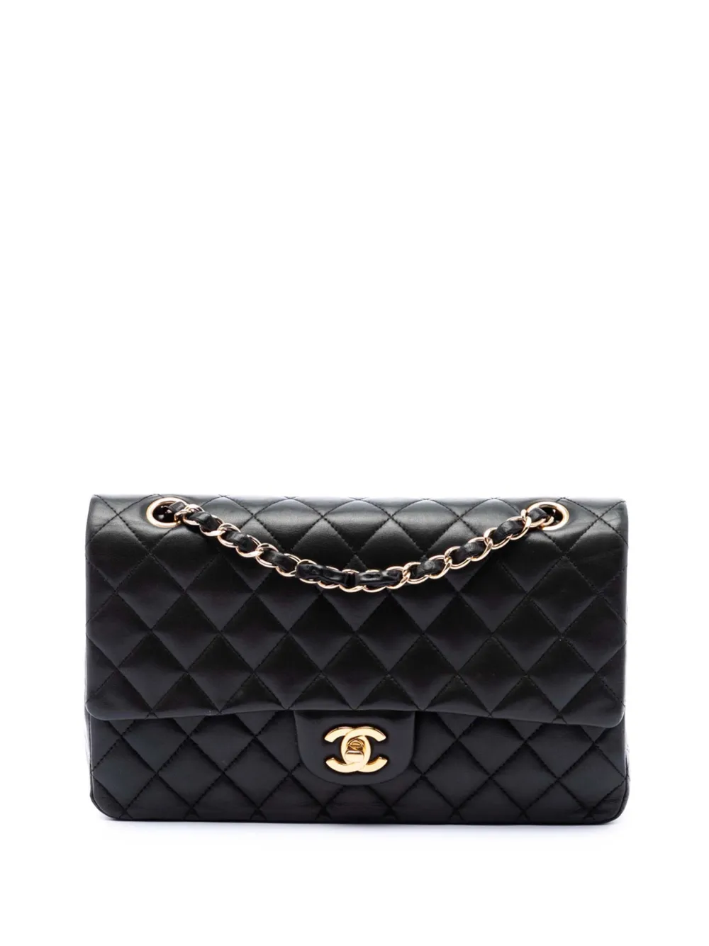 CHANEL Pre-Owned 2012 Medium Classic Lambskin Double Flap shoulder bag - Nero
