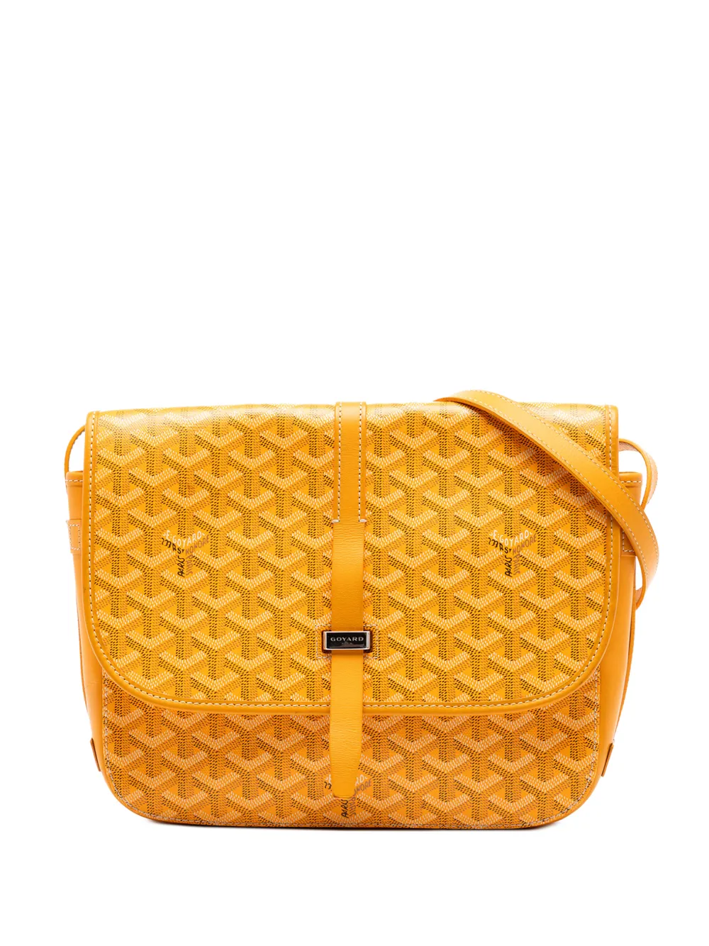 Goyard Pre-Owned 2019 Goyardine Belvedere II MM crossbody bag - Giallo