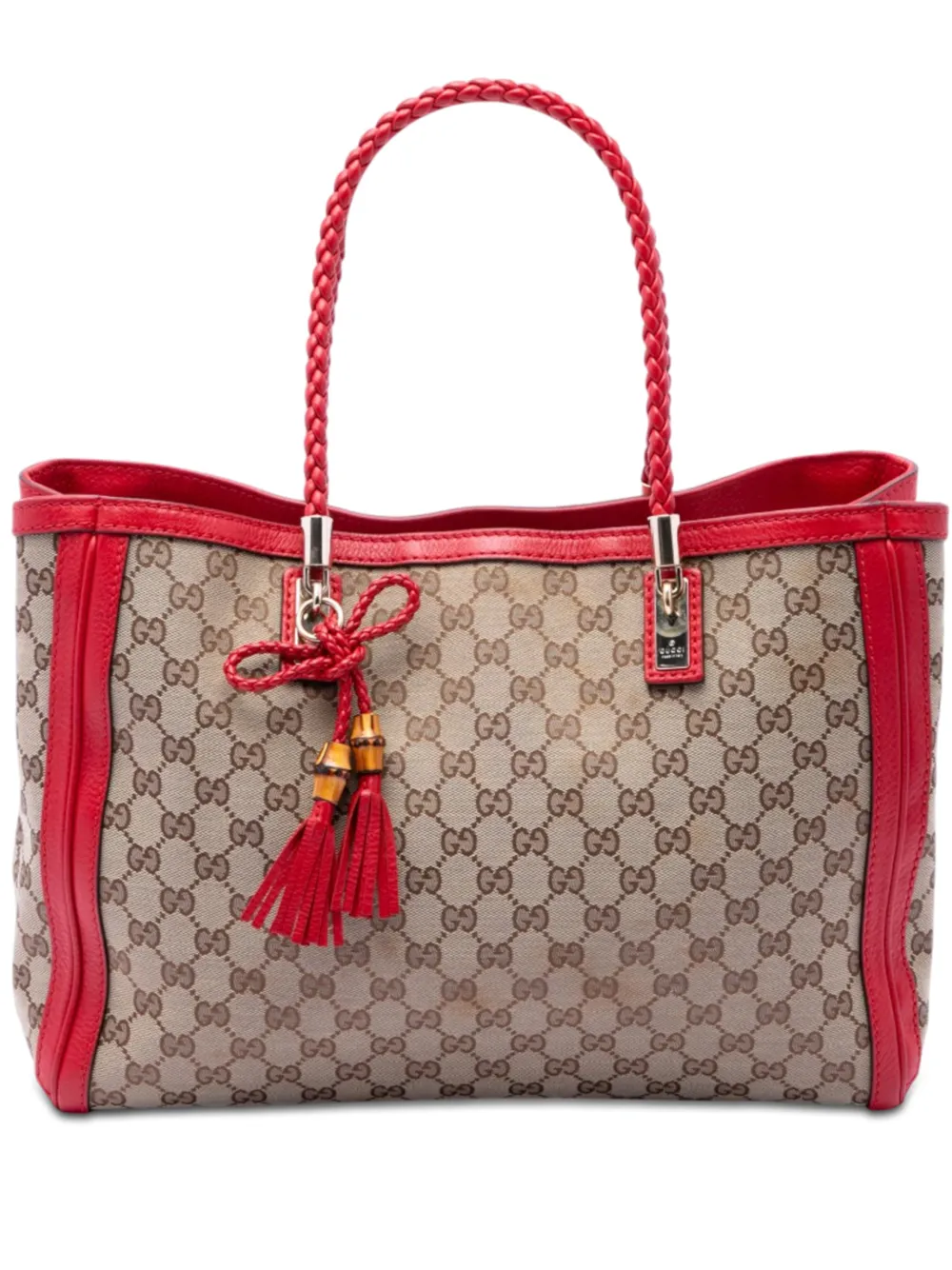 Gucci Pre-Owned 2016-2026 Medium GG Canvas Bella tote bag - Rosso