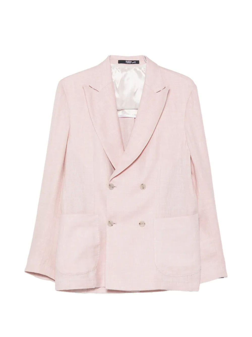 Barba Easy double-breasted peak-lapel blazer - Rosa