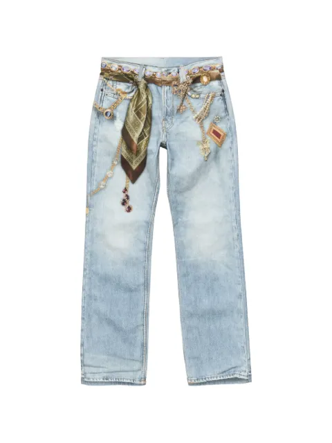 Acne Studios printed cotton canvas jeans