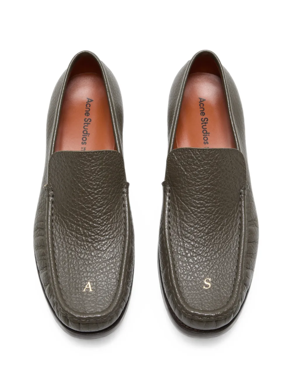 Acne Studios Leren loafers Groen