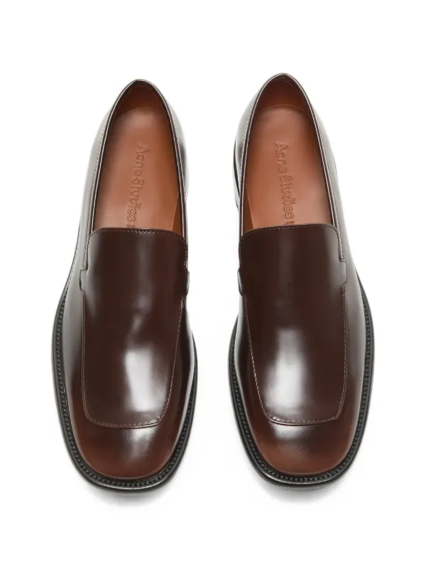 Acne Studios Leather Loafers | ブラウン | FARFETCH JP