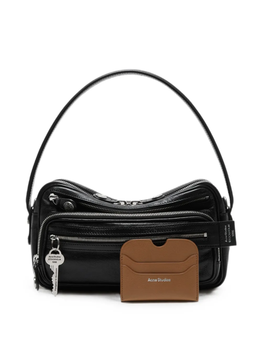 Acne Studios Leren pasjeshouder Bruin