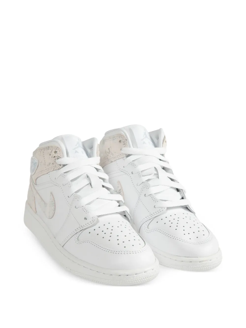 Jordan Kids Jordan 1 Mid sneakers - Bianco