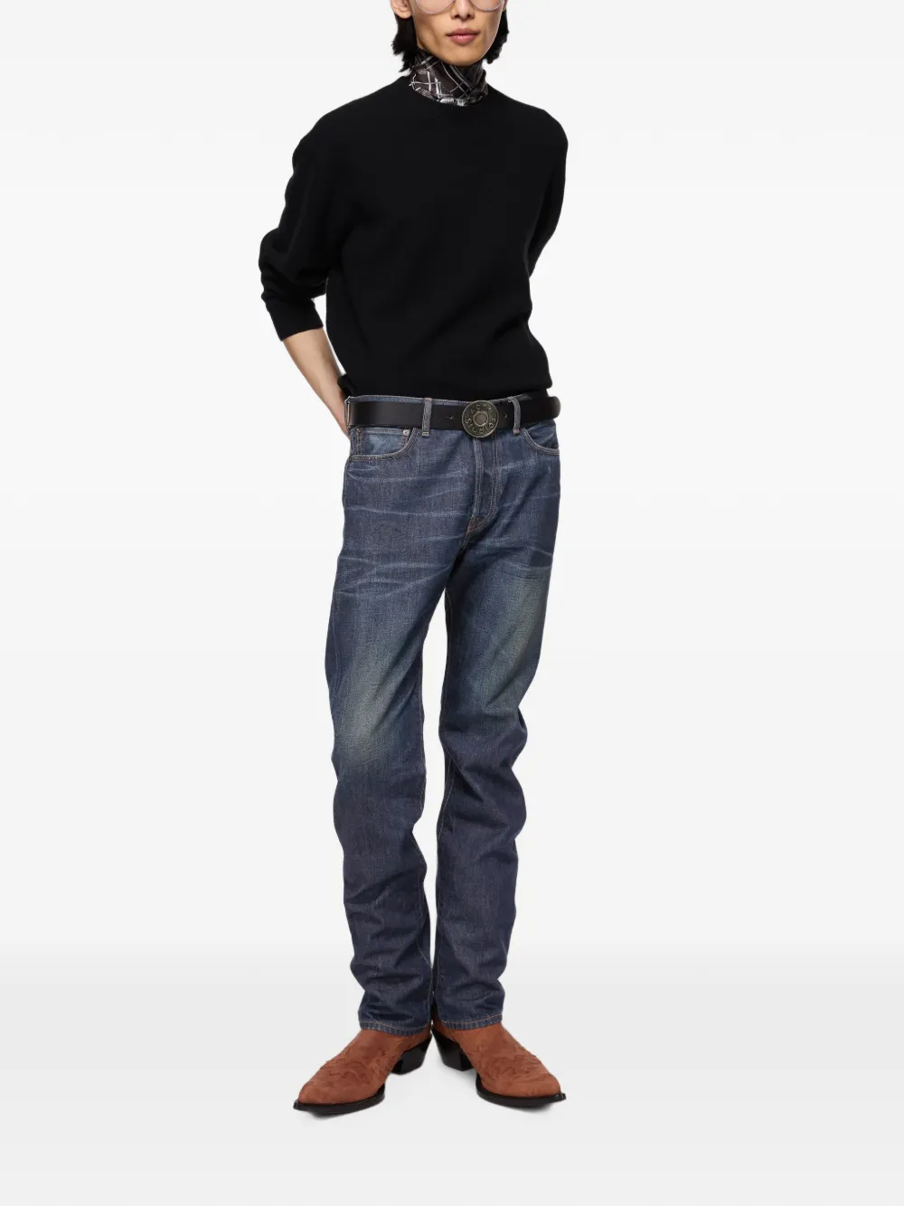Acne Studios Regular fit jeans 1996M Blauw