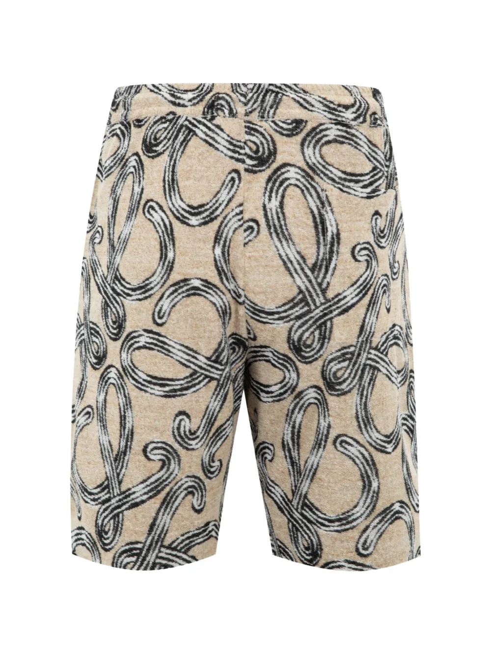 LOEWE Shorts met trekkoord en Anagram-patroon Bruin