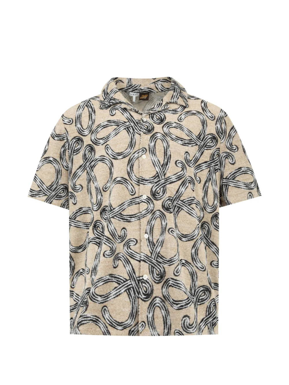 LOEWE Anagram-pattern short-sleeve shirt - Nude