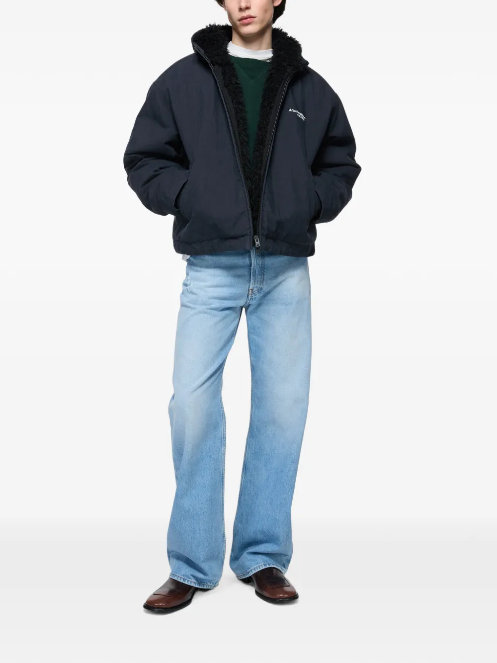 Acne Studios Jack met logoprint Blauw