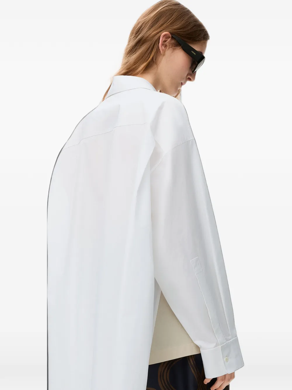 LOEWE Overhemd met contrasterend vlak Wit