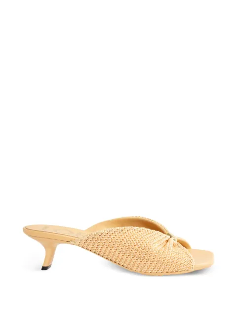 LOEWE raffia-effect sandals