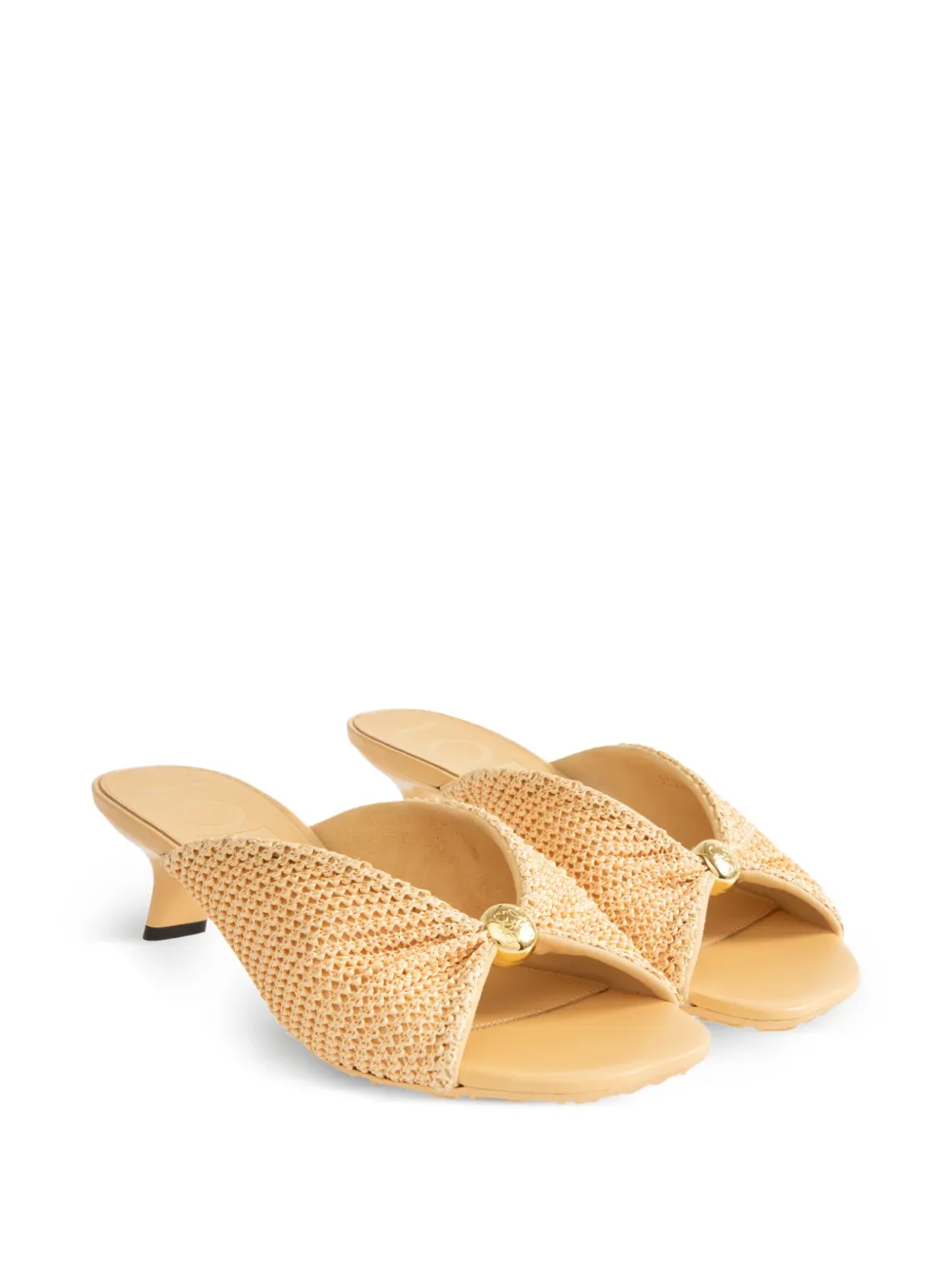 LOEWE raffia-effect sandals Beige