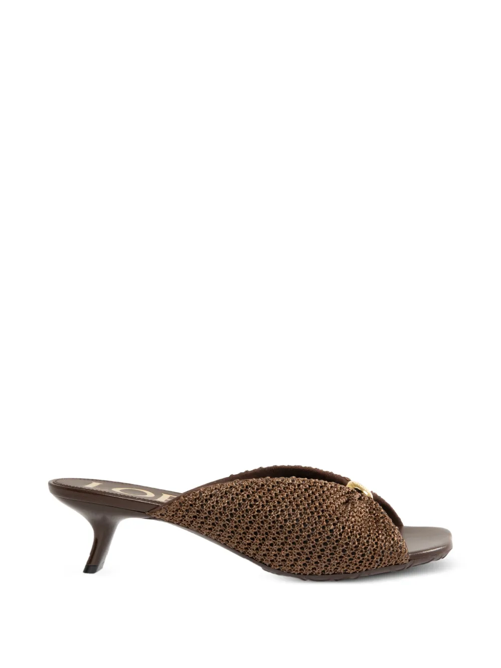 LOEWE raffia-effect sandals Bruin