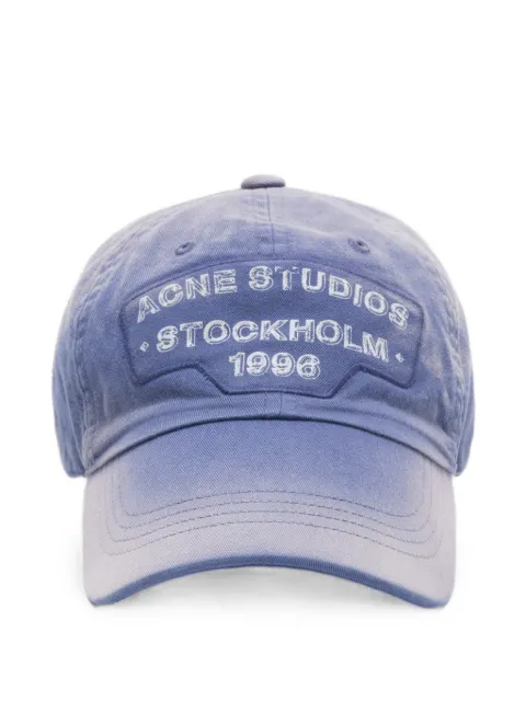 Acne Studios logo-patch baseball cap