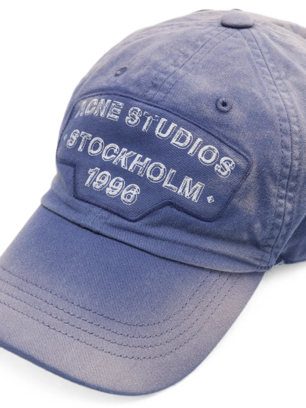 Acne Studios Honkbalpet met logopatch Blauw