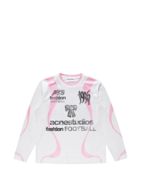 Acne Studios sports jersey graphic T-shirt