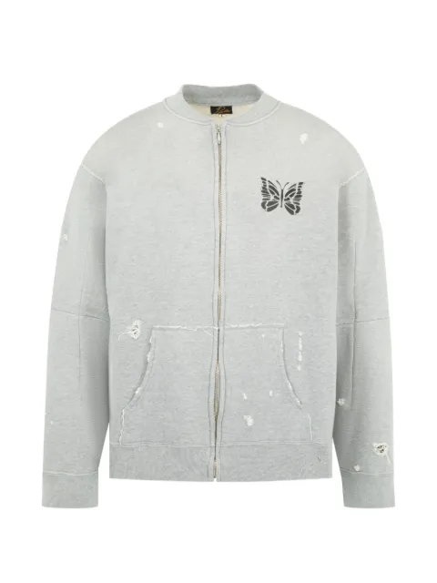 Needles deconstructed zipped sweatshirt