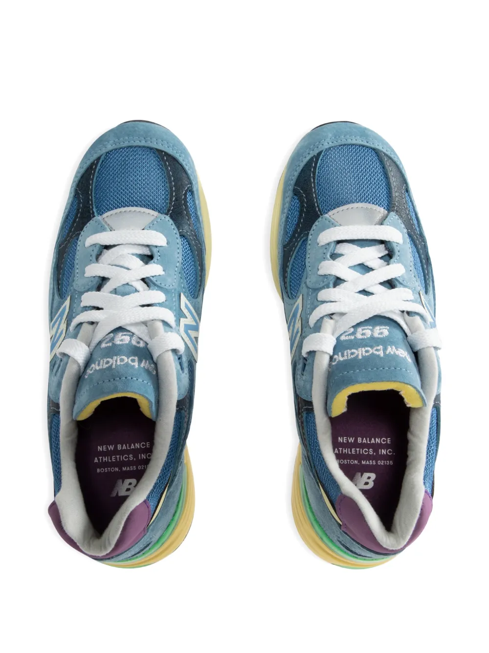 New Balance 992 panelled sneakers Blauw