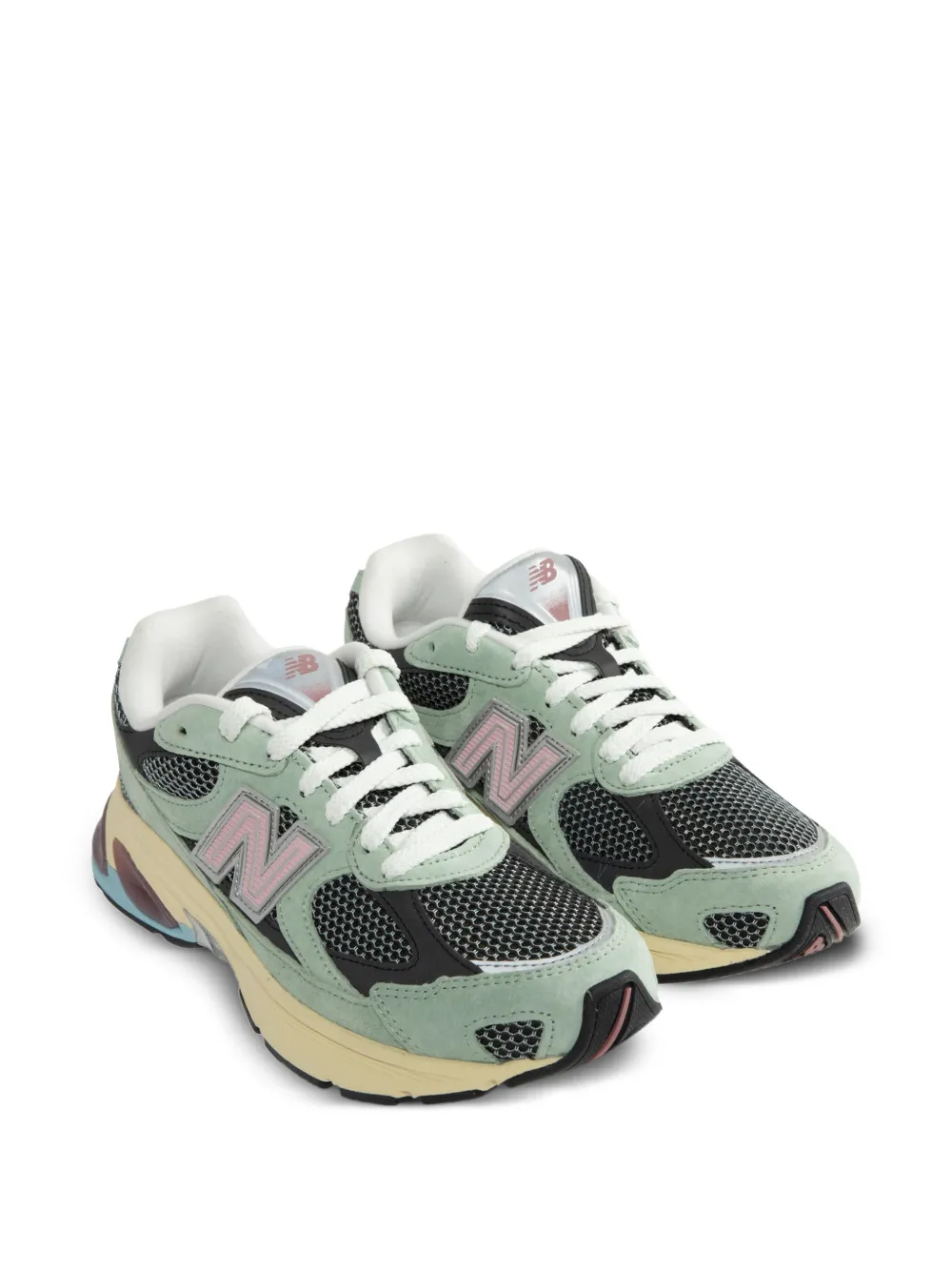 New Balance 2010 panelled mesh sneakers Groen