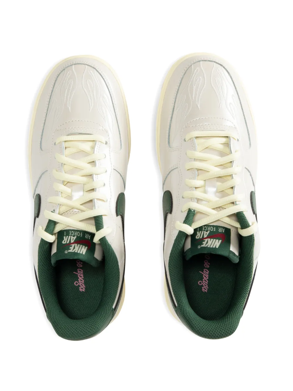 Nike Air Force 1 '07 LV8 flame-embroidered sneakers Wit