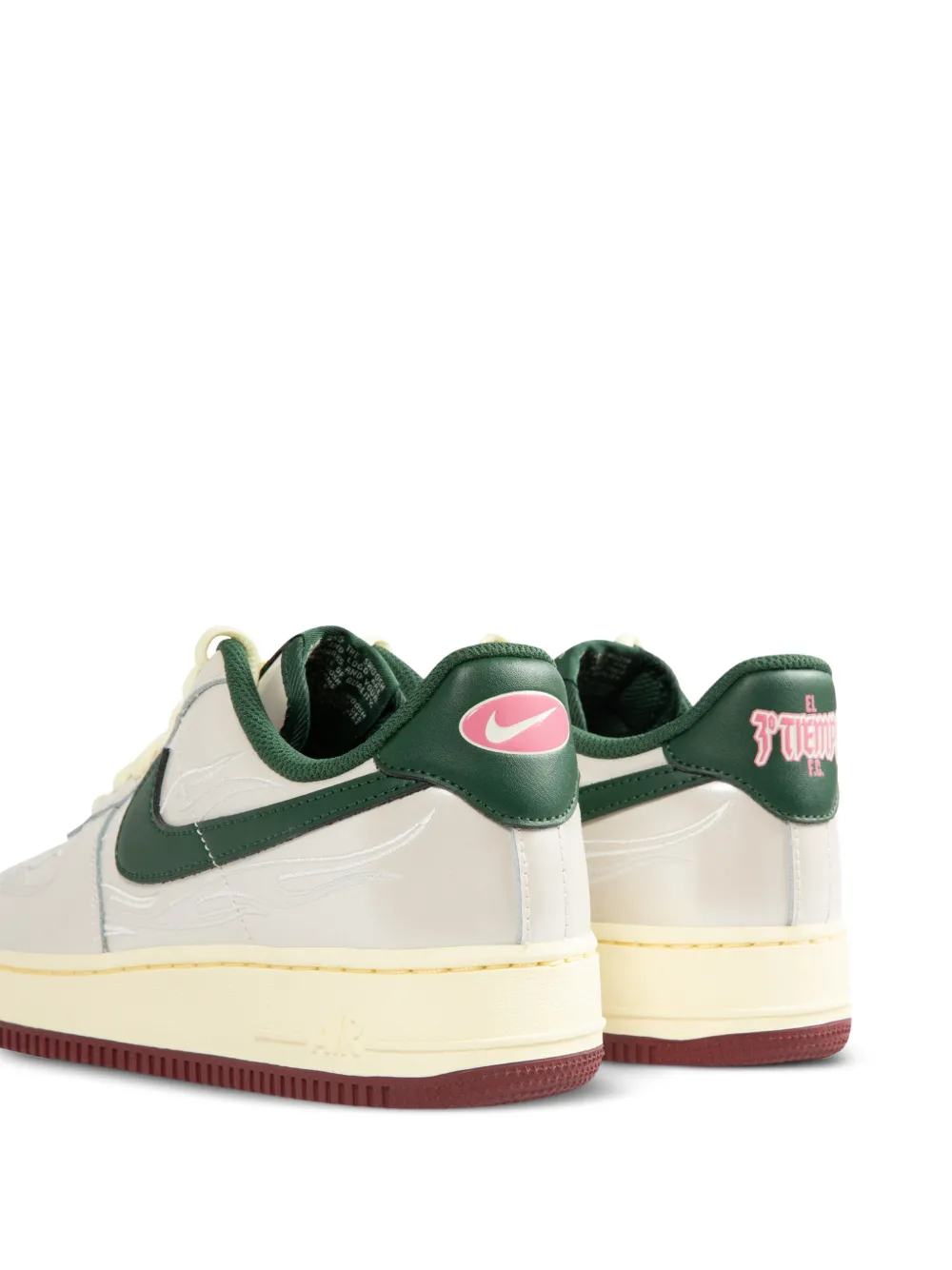 Nike Air Force 1 '07 LV8 flame-embroidered sneakers Wit