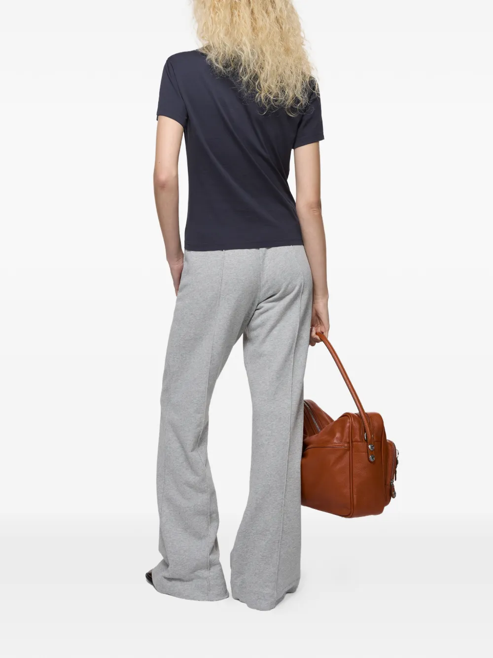 Acne Studios T-shirt met geborduurd logo Blauw