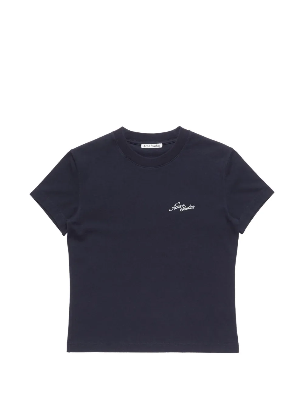 Acne Studios T-shirt met geborduurd logo Blauw