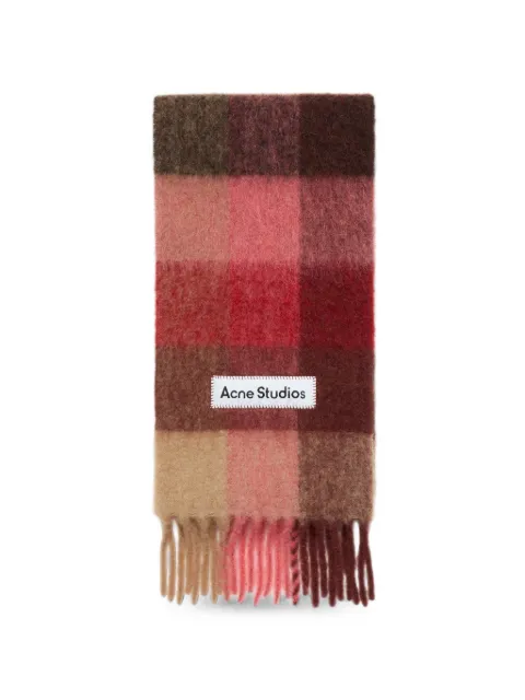 Acne Studios mohair check scarf