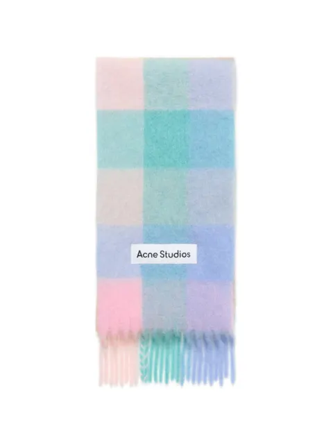Acne Studios mohair check scarf