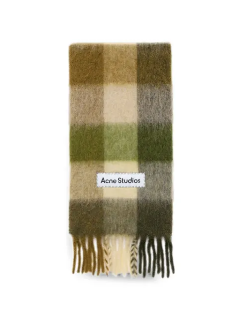 Acne Studios mohair check scarf