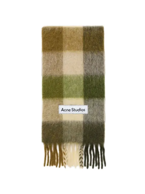 Acne Studios mohair check scarf