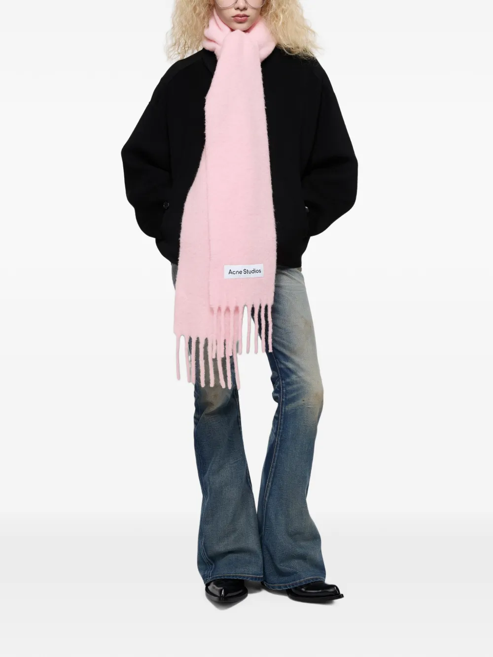 Acne Studios Mohair sjaal Roze