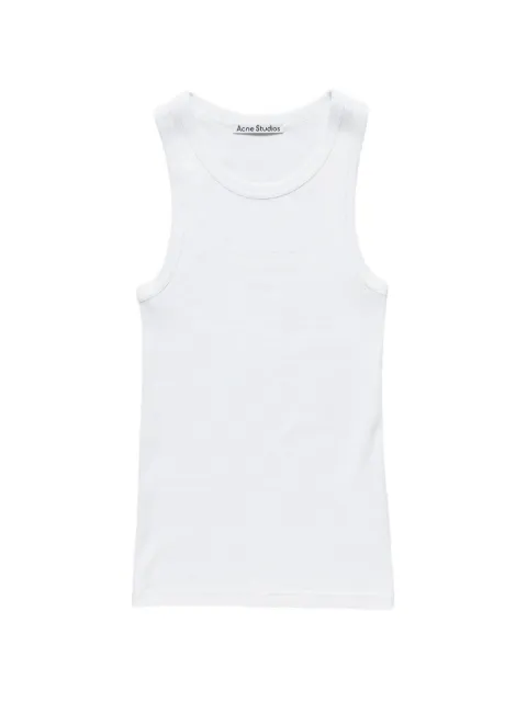 Acne Studios logo-print ribbed tank top