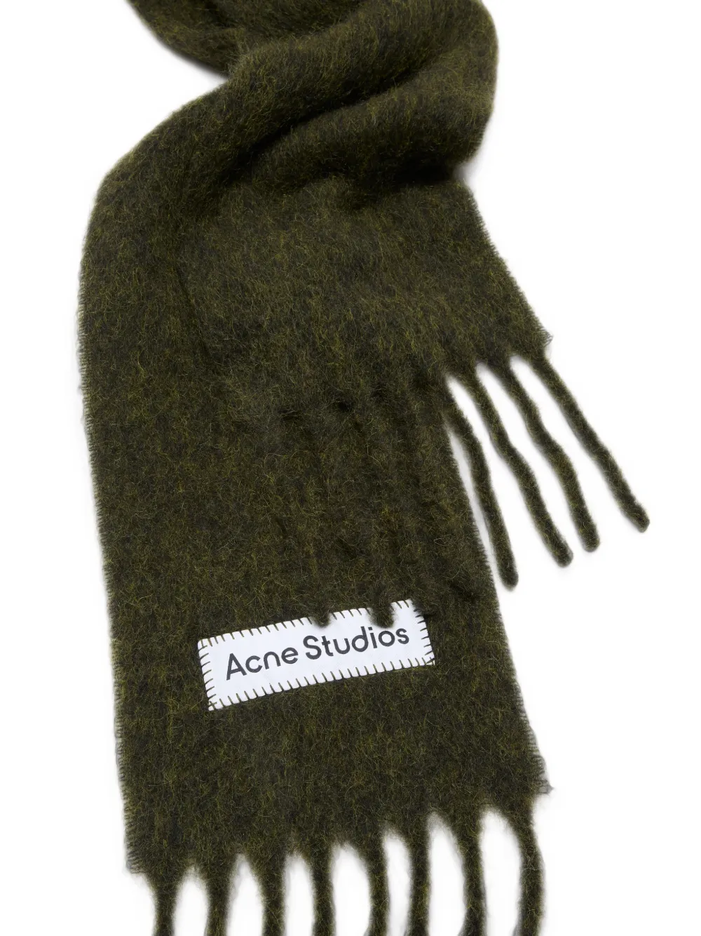 Acne Studios Sjaal met logopatch Groen