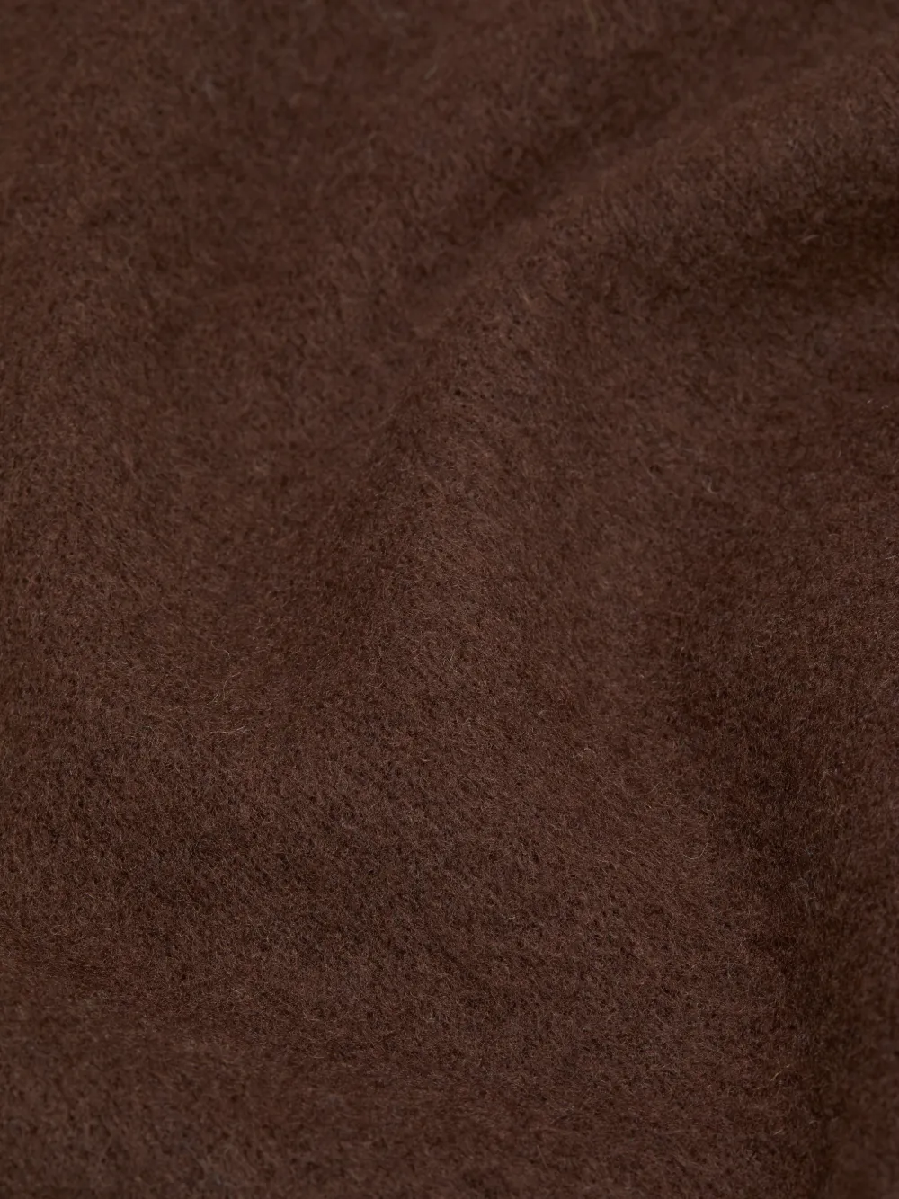 Acne Studios Wollen sjaal met logo Bruin