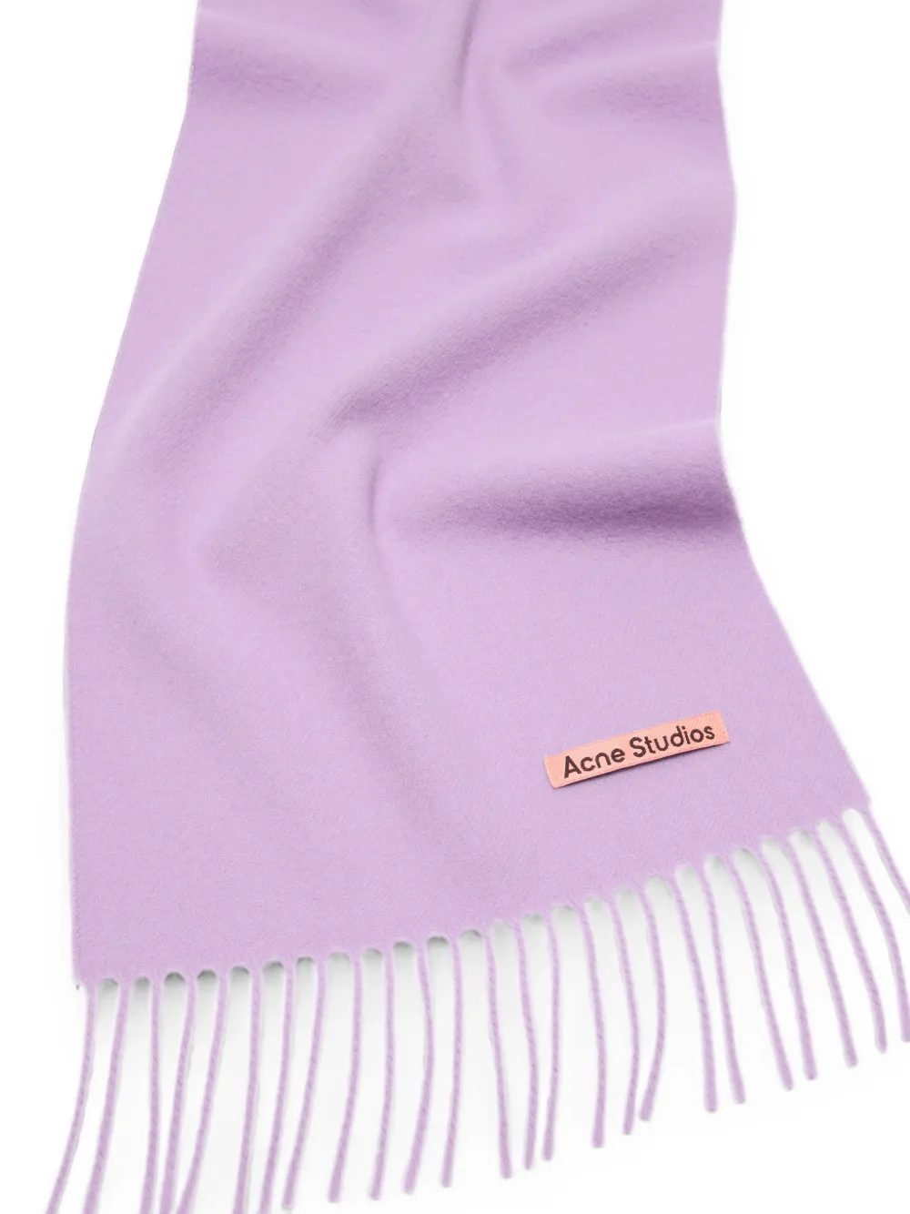 Acne Studios Sjaal met franje afwerking Paars