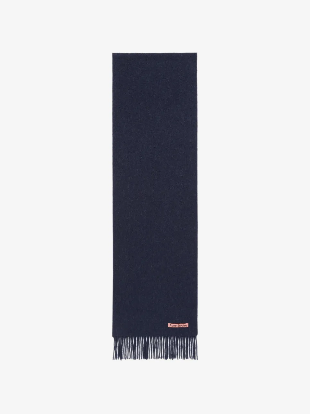 fringe wool scarf - skinny